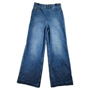 SPANX Blue Flare & Wide Leg Jeans